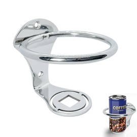 Boat Ring Cup Drink Holder for Cans, Bottles & Tumblers RV Marine Truck Car Beverage Organizer, 3.3" ID, Stainless Steel, 1 Pcs
