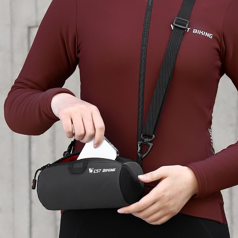YOUNICE Bicycle Handlebar Bag, Multifunctional Bicycle Bag, Handlebar, 1L Reflective