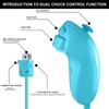GBKDQQ Wii-Fernbedienung Gamecontroller, Wii Controller Remote mit Nunchuck, Nunchuk Controller