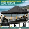 Center Console Boat Cover,20'-22'ft Waterproof 900D PU Heavy Duty Trailerable