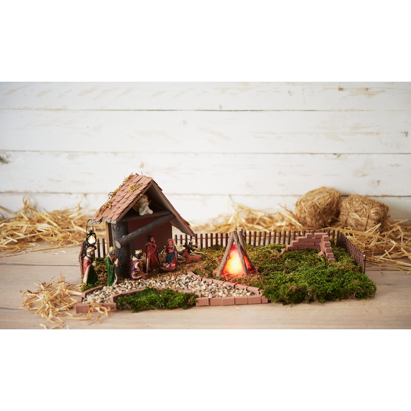 VBS Miniature Campfire with LED Approx. 10 x 8 x