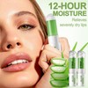 Aloe Vera Lip Balm 2 Pcs, Green Lipstick with Vitamin