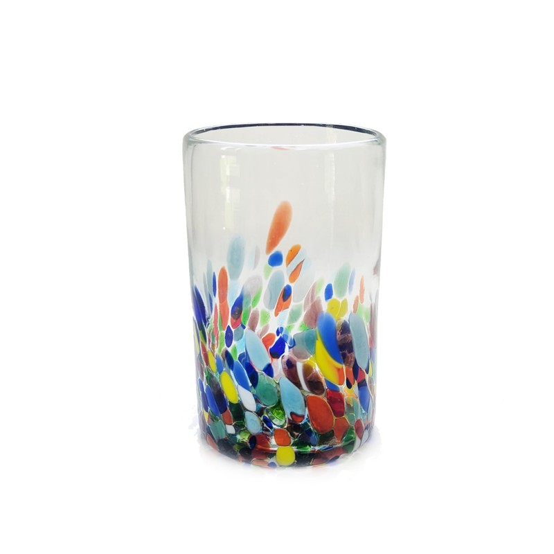 Water glasses - Mexican hand blown glass, set of 2