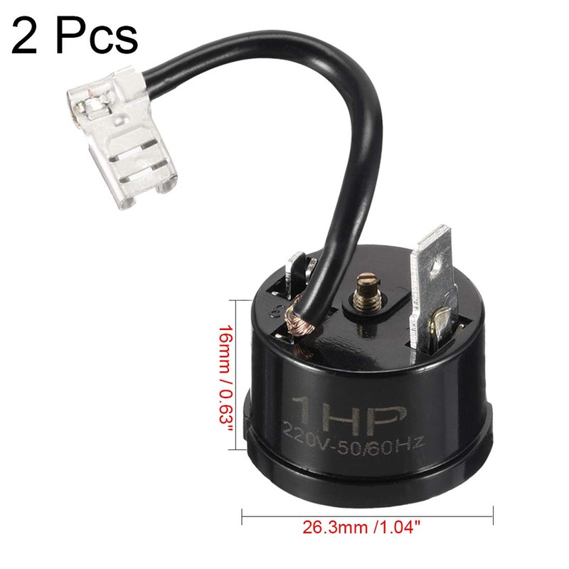 Sourcingmap 2pcs Household Freezer Thermal Overload Protection Replacement 750W 1HP