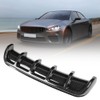 Black Universal Car Rear Bumper Shark Fin Spoiler Diffuser(Carbon fiber)