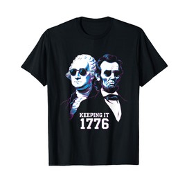Presidents Day Washington Lincoln Vintage Keeping It 1776 T-Shirt