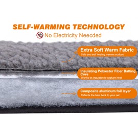 Rockever Outdoor Cat House,Outdoor cat Houses for Feral Cats Weatherproof Rabbit Hutch Small, Wooden Small Pet House and Habitats-Grey with Mat