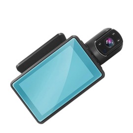 TEHAUX 1 Set Dual Lens Car Dash Cam with Infrared Night Vision Front Rear Recording HD Lens for Safe Parking Compact Design for Easy Installation