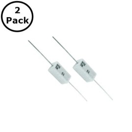 NTE 2 Pack of NTE 5W315, 15K Ohm 5 Watt Wirewound Ceramic Power Resistors 5W