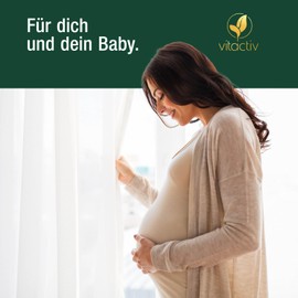 VITACTIV Folsäure 400µg - 270 Folsäure Tabletten (9 Monate) - Bei Kinderwunsch & Schwangerschaft, für Homocystein Stoffwechsel - Vegan, Hochdosiert
