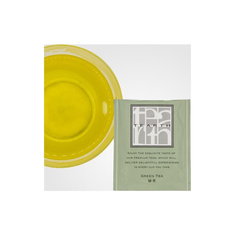 TEARTH Japanese Tea Green Tea Bags, Individual Packaging, 28 Bags