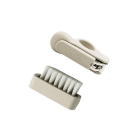 noüka Bundle: Easy-Grip Nail Clippers & Nail Brush Shifting Sand