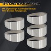 2.5" 304 Stainless Steel Exhaust Pie Cuts - 90 Degree