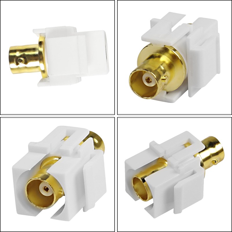 XMSJSIY Keystone BNC Jack Female to Female Coupler Adapter BNC