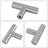 LONTAN 10 Pack Brushed Nickel Door Knobs Silver Cupboard Knobs