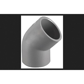 CHARLOTTE PIPE & FOUNDRY PVC 08309 1400HA 1" SCH80 45 Degree S x S Elbow