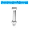 PATIKIL M10x60mm Hollow Outside Hex Screw Set of 2 Cylindrical