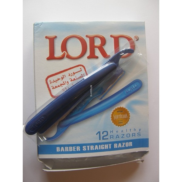 Lord Straight Razor Barber Single Edge Disposable 12 pcs. L02PS