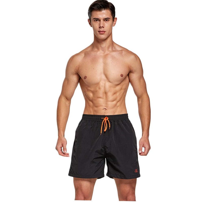 JustSun Men's Swimming Shorts, Quick Drying Board Shorts with Mesh