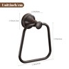 WOLIBEER Bronze Hand Towel Ring, Bath Towel Holder Oil Rubbed,