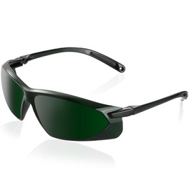 Lanieney Red Light Therapy Goggles, Protective Laser Safety Glassses, Eyes Protection NIR Goggles for Red Light Therapy from 200-2000nm, Dark Green