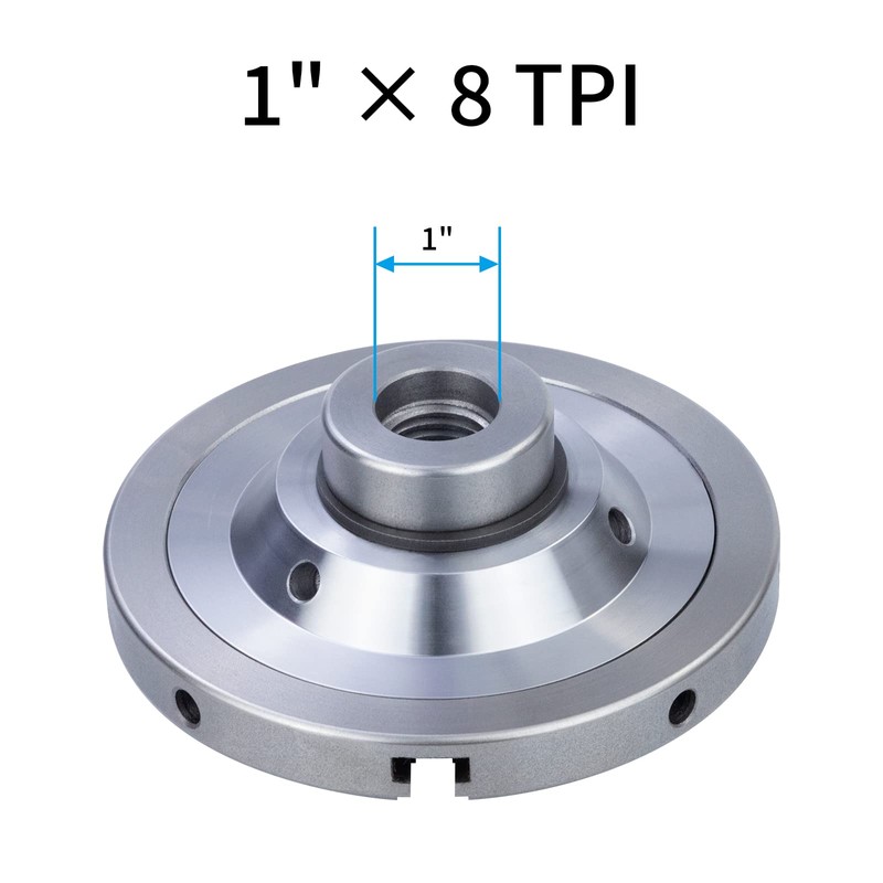 DEEFIINE 6 Inch Wood Lathe Chuck Set 1" x 8