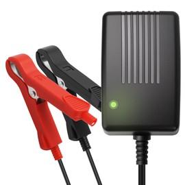 Hicrank 14.6V, 2A Battery Charger for 12V LiFePO4 Motocycle Battery, with Dual Alligator Clips Connector
