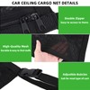 CCAIPU Car Ceiling Cargo Storage Net Pocket, Adjustable Double-Layer Mesh