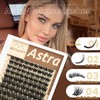Astra Lash Clusters Kit, D Curly 10-18mm Wispy Individual Lashes