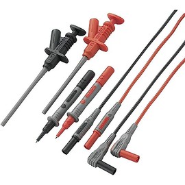 VOLTCRAFT MS-6 Safety Test Lead Set Lamellar Plug 4 mm Test Probe 1.20 m Black Red 1 Set