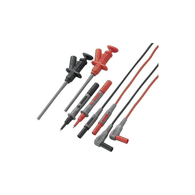 VOLTCRAFT MS-6 Safety Test Lead Set Lamellar Plug 4 mm