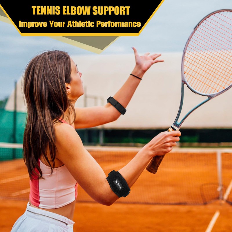 2 Pack Elbow Brace for Tendonitis and Tennis Elbow, Elbow