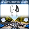 INFINAUTO Motorcycle Rear View Mirrors Bar End Side Mirrors Mount