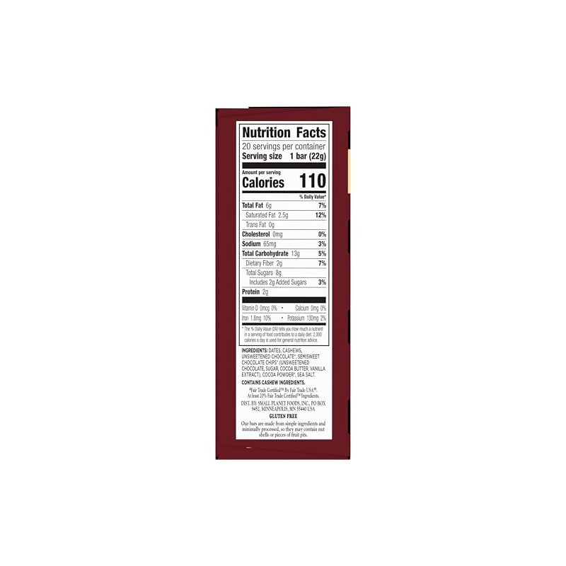 Larabar Double Dark Chocolate Mini Bars, Gluten Free Vegan Bars,