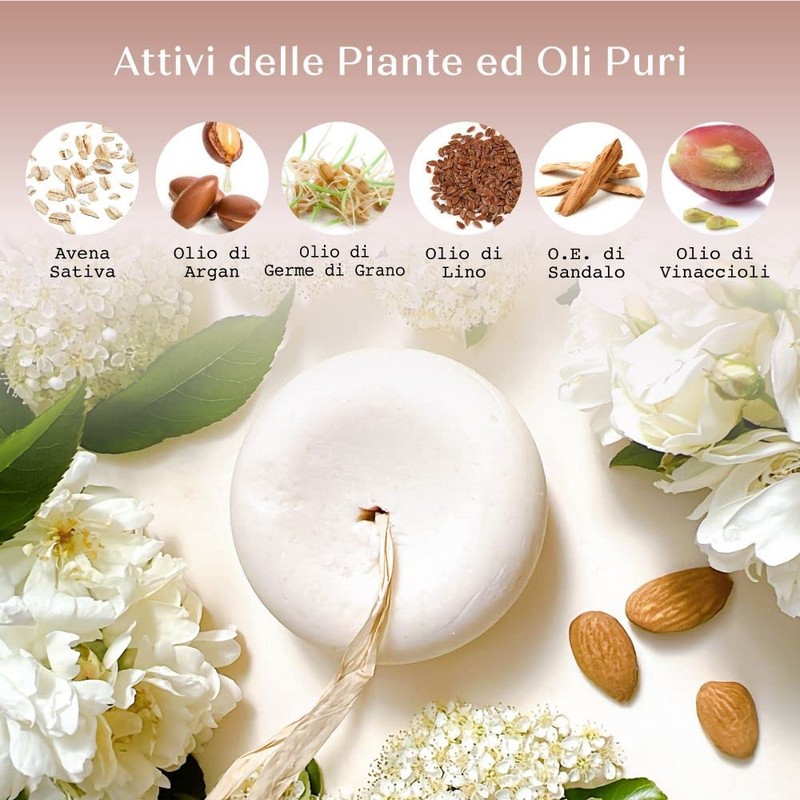 Soothing and Delicate Argan Solid Shampoo Frequent Washes with Argan