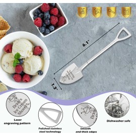 Bride's Ice Cream Shovel, Bridal Shower Gifts for Her, Mr and Mrs Gifts, Wedding Gifts for Newlyweds, Engagement Party Gift, Bride to Be Gifts, Ice Cream Scoop Shovel for Dessert Lover