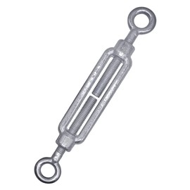 (1 Piece) Turnbuckle Wire Tensioner M10, Adjustable Turnbuckles Eyelet and Eyelet, Rope Tension (Pack of 1, M10)