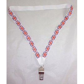Toyland Metal Whistle on Union Jack Lanyard