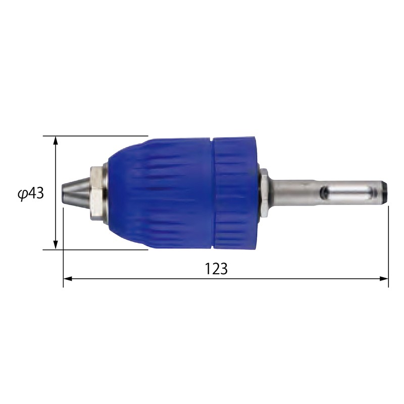VESSEL BH-28 SDS Plus Drill Chuck with Clear Type (Grip