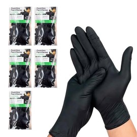 CHEF DEMO | Guantes de Nitrilo para Cocinar Alimentos Calientes - 5 pack de 3 pares | Guantes para Cocineros Resistentes para Manipular Comida Caliente | Guantes de Nitrilo Negro Hipoalergénico