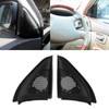 Pair Car Door Speaker Cover Audio Tweeter Trim Black Replacement