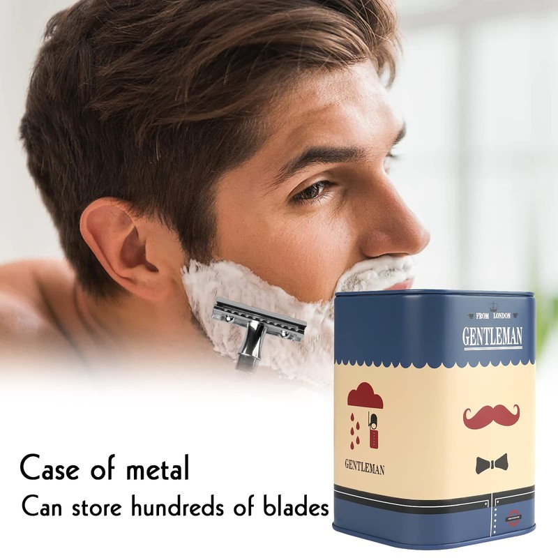 1 Pack Razor Blade Disposal Container for Safety Razor Blade,