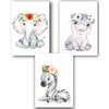 Manschin-Laserdesign Set of 3 Wall Pictures Children's Room Posters DIN