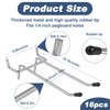 16 Pcs Peg Hooks for Pegboard, 4 Inch Pegboard Hooks,