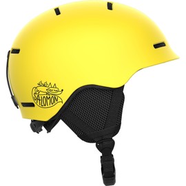 Salomon Orka Kids Helmet Ski Snowboarding, Easy to adjust fit, Lightweight, Yellow, KS 4953