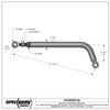 3.5 Bend Lightweight Chrome Moly Adjustable Panhard Bar, 20 In.
