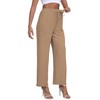 Women's Wide Leg Pants High Waist Adjustable Knot Loose Casual