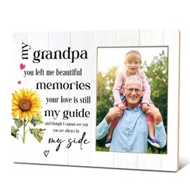 BXVRT Grandpa Memorial Photo Frame, Memorial Gifts For Loss Of Grandpa, Bereavement Sympathy Picture Frame Gifts, In Loving Memory Frame For Home Office Decor, Funeral Condolence Gifts -101