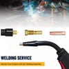 TimelyDu 24PCS Flux Core Gasless Nozzles Welding Gun Accessory Kit,MIG