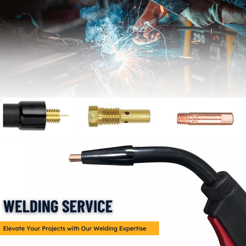 TimelyDu 24PCS Flux Core Gasless Nozzles Welding Gun Accessory Kit,MIG
